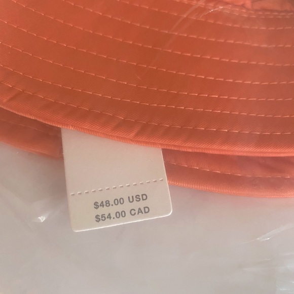 NWT Anthropologie bucket hat in coral.Still In package.One Size. - Picture 6 of 8